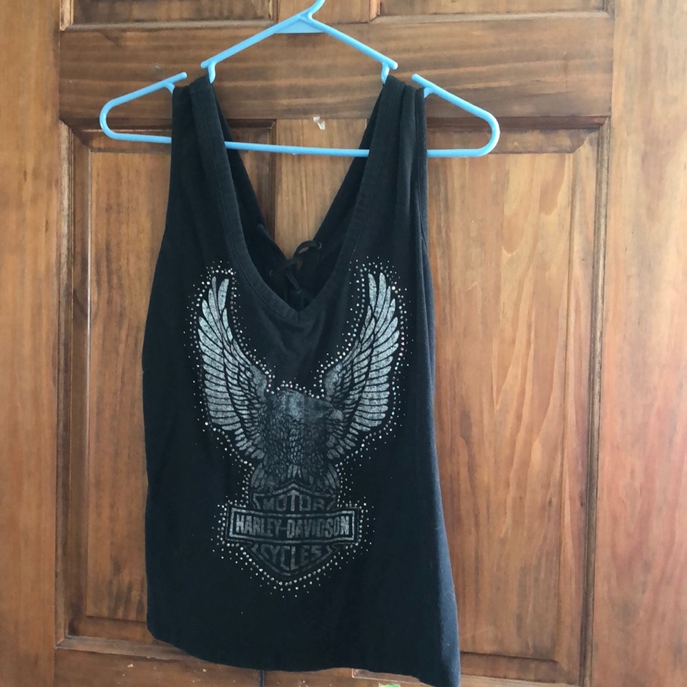 Black Harley Davidson tank top